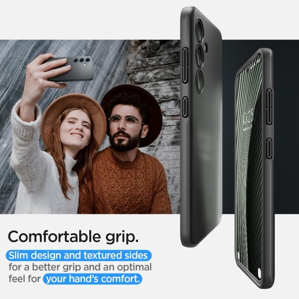 71xmyjPS+WL._AC_SL1200_ Galaxy S24 Thin Fit Case By Spigen - ACS07341 - Black - Image 3