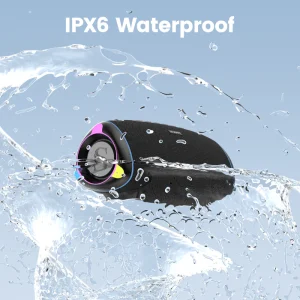 Sounarc R2 60W Extreme Bass Portable Speaker with Bluetooth 5.3, IPX6 Waterproof & Stereo Pairing - Black - Image 10