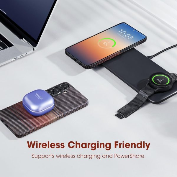 Galaxy S24 PITAKA MagEZ Case 5 Aramid Fiber Case - Sunset - Image 5