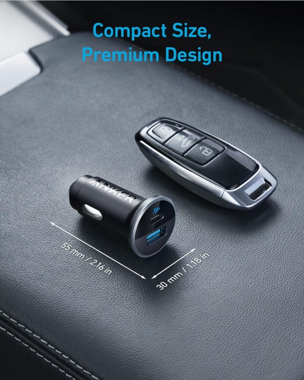81Kwjl7fcVL._AC_SL1500_ Anker 323 Car Charger 52.5W - Black - A2735G11 - OP - Image 2