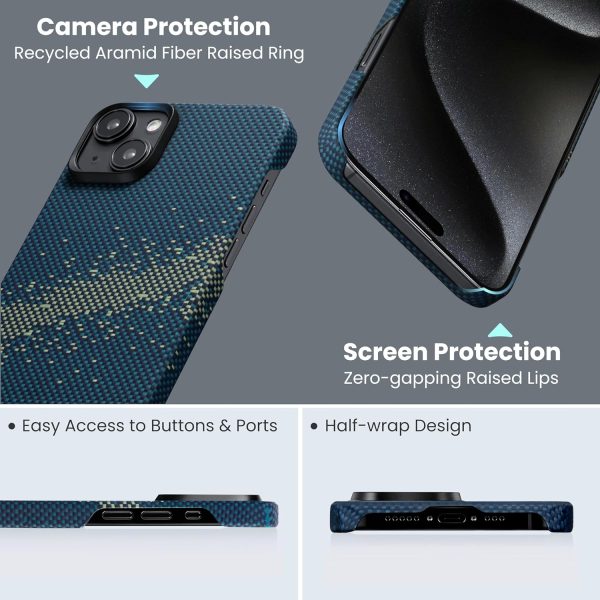 81UrnAlAsCL._AC_SL1500_ iPhone 15 PITAKA StarPeak MagEZ Case 4 made with Aramid Fiber - Milky Way Galaxy - Image 3