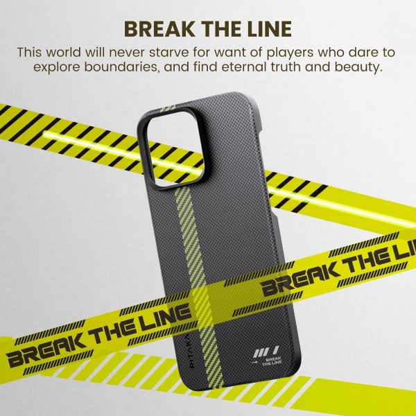 iPhone 15 Pro Max PITAKA MagEZ Case 5 made with Aramid Fiber - Break The Line - Image 2