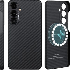 galaxy s24 black grey twill pitaka case best price in pakistan pure carbon fiber