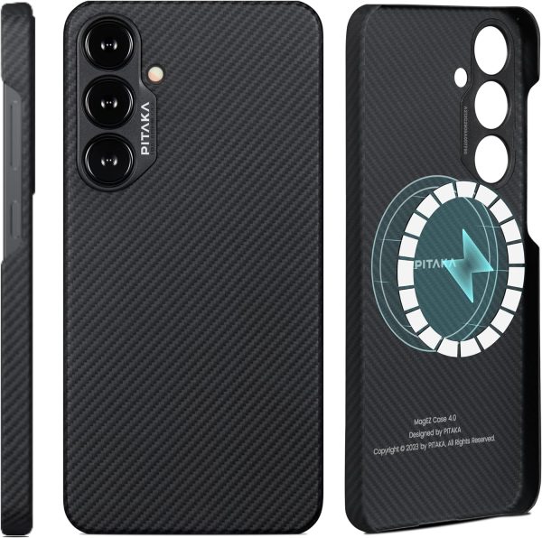 81tA9IY1I1L._AC_SL1500_ galaxy s24 black grey twill pitaka case best price in pakistan pure carbon fiber