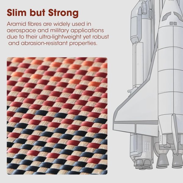 Galaxy S24 PITAKA MagEZ Case 5 Aramid Fiber Case - Sunset - Image 9