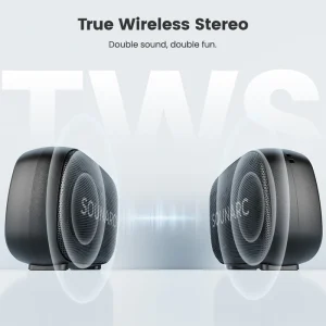 SOUNARC P1 Bluetooth speaker 5W Balanced Sound with Bluetooth 5.3 - Black - Image 6
