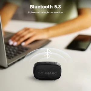 SOUNARC P1 Bluetooth speaker 5W Balanced Sound with Bluetooth 5.3 - Black - Image 5