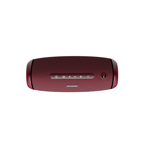 Sounarc R1 40W Portable Outdoor Speaker with Bluetooth 5.3, IPX6 Waterproof, Stereo Pairing & more - Red - Image 2