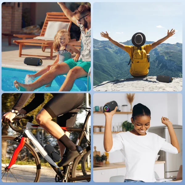 Scene_f38a09f2-d407-491e-858e-1efc402b519f Sounarc R1 40W Portable Outdoor Speaker with Bluetooth 5.3, IPX6 Waterproof, Stereo Pairing & more - Black - Image 12