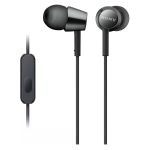 Sony MDR-EX155AP In-Ear Earbud Headphones with Mic - Black - INOVI