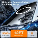 Galaxy S24 Diamond Magsafe Series Case by Torras - Clear - Image 4