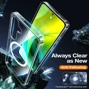 Galaxy S24 Diamond Magsafe Series Case by Torras - Clear - Image 2