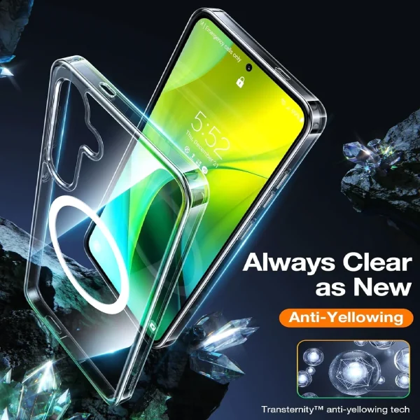Galaxy S24 Diamond Magsafe Series Case by Torras - Clear - Image 2