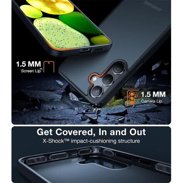 Galaxy S24 Guardian Series Case by Torras - Black - Image 6