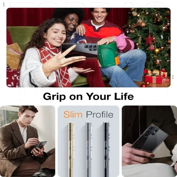 Torras-Samsung-Galaxy-S24-Case-Clear-4 Galaxy S24 Diamond Series Case by Torras - Clear - Image 2