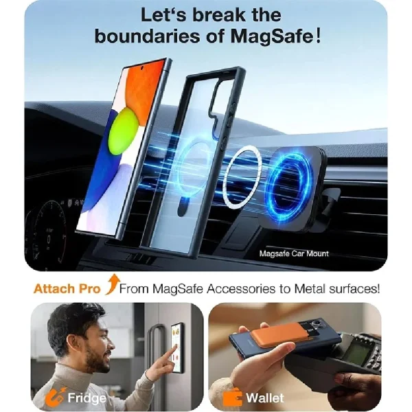 Galaxy S24 Ultra UPRO OStand Matte Series Case by Torras - Black - Image 6