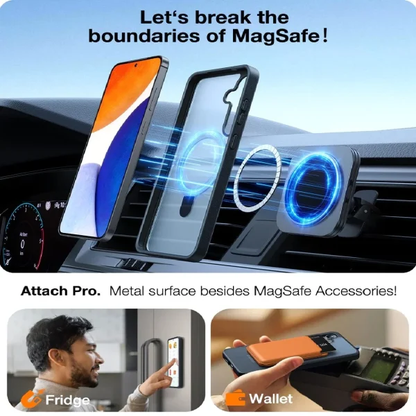 Galaxy S24 UPRO OStand Matte Series Case by Torras - Black - Image 6