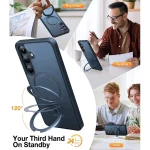 Galaxy S24 UPRO OStand Matte Series Case by Torras - Black - Image 3