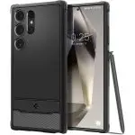 Galaxy S24 Ultra Rugged Armor Case By Spigen - ACS07286 - Matte Black