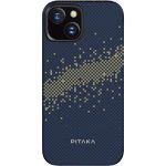 iPhone 15 PITAKA StarPeak MagEZ Case 4 made with Aramid Fiber - Milky Way Galaxy