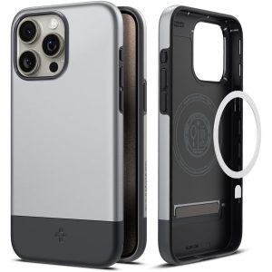 iphone 15 pro max spigen style armor classic silver color best price in pakistan spigen