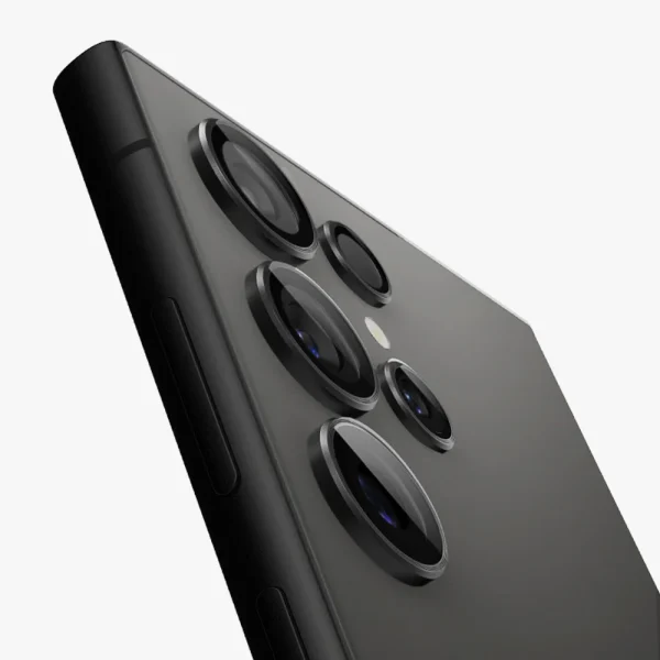 Galaxy S24 Ultra Optik Pro EZ Fit Camera Lens Protector By Spigen 2 Pack - AGL07425 - Black - Image 5
