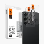 Galaxy S24 Optik Pro Camera Lens Protector EZ Fit By Spigen 2 Pack - AGL05962 - Black