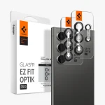Galaxy S24 Ultra Optik Pro EZ Fit Camera Lens Protector By Spigen 2 Pack - AGL07425 - Black