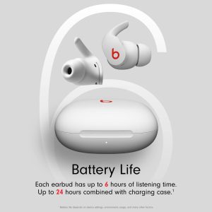 Beats Studio Fit Pro True Wireless Noise Cancelling In-Ear Earbuds - White - Image 5