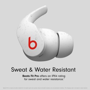 Beats Studio Fit Pro True Wireless Noise Cancelling In-Ear Earbuds - White - Image 3