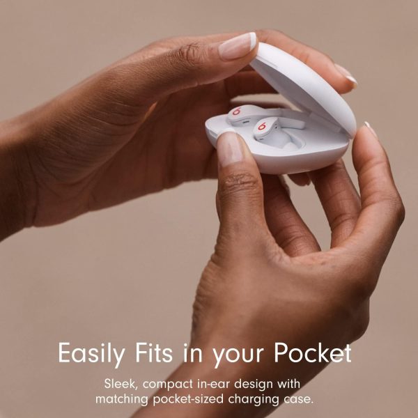 61JPMDZd4ZL._AC_SL1500_ Beats Studio Fit Pro True Wireless Noise Cancelling In-Ear Earbuds - White - Image 6