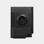 Villantto Leather Smart Wallet For Apple Airtag VL404 - Black - Image 3