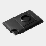 Villantto Leather Smart Wallet For Apple Airtag VL404 - Black - Image 2