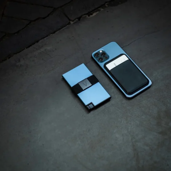 Villantto Aluminum Smart Wallet - Pacific Blue - Image 5
