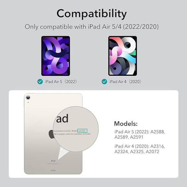 iPad Air 11 M2 / M3 and iPad Air 5 M1 / Air 4 A14 Bionic  Shift Magnetic Case By ESR also  - Blue - Image 6