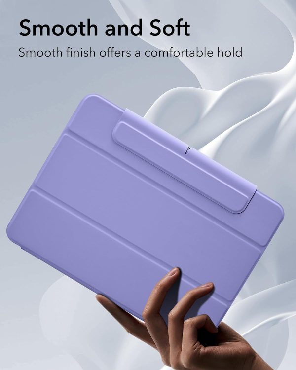 61kZ6RnDf2L._AC_SL1500_ ESR Rebound Hybrid Case 360 Compatible with iPad Air 13 2024 - Lavender - Image 2