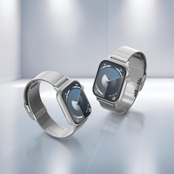 Spigen Sleek Link Watch Band for Apple Watch Ultra 3 / 2 / Apple Watch Ultra 49mm, Series 10/9/8/SE2/7/6/SE/5/4/3/2/1 46mm/ 45mm / 44mm / 42mm - AMP07224 - Silver - Image 6