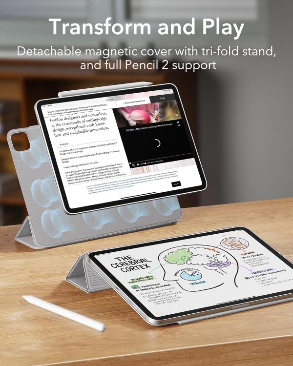 710NoMpzsRL._AC_SL1500_ iPad Pro 11 2024 Rebound Magnetic Case By ESR - Grey - Image 8