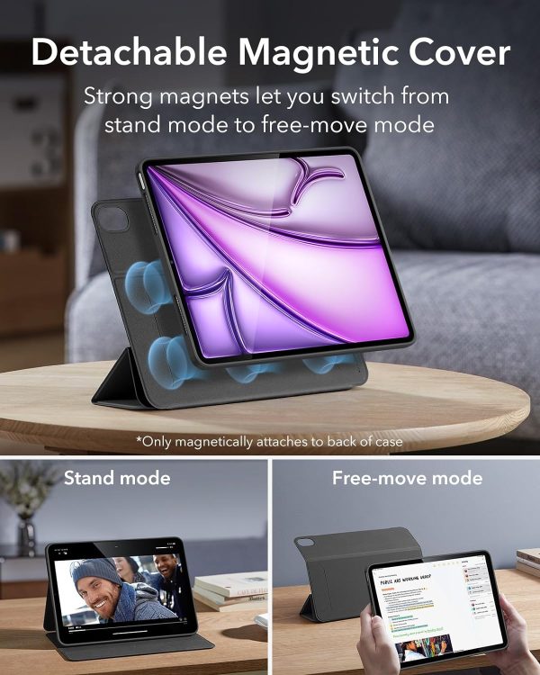 iPad Air 13 M2  / M3 ESR Rebound Hybrid Case 360 - Black - Image 7