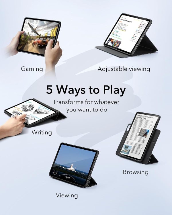 iPad Pro 11 2024 Rebound Hybrid Case 360 by ESR - Black - Image 8