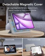 iPad Air 13 M2  / M3 ESR Rebound Hybrid Case 360 - Grey - Image 7