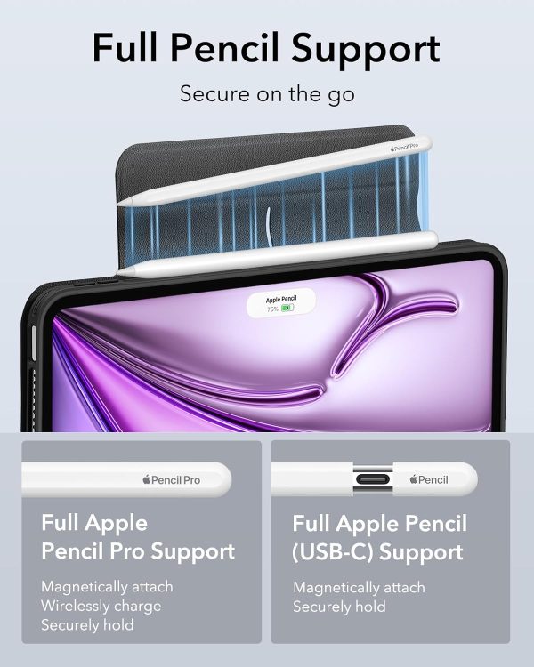 iPad Air 13 M2  / M3 ESR Rebound Hybrid Case 360 - Black - Image 3