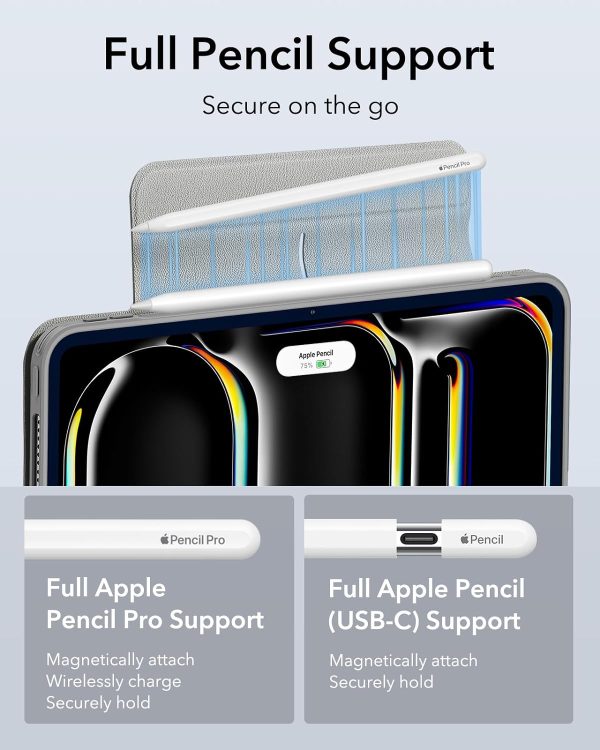 iPad Pro 13 2024 Rebound Hybrid Case 360 by ESR - Grey - Image 3