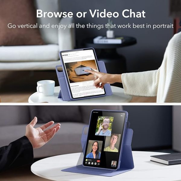 iPad Pro 11 2024 Rebound Hybrid Case 360 by ESR - Lavender - Image 4