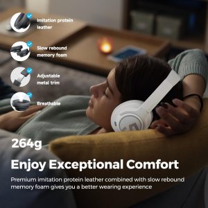 SoundPEATS Space Hybrid Active Noise Cancelling Headphones Wireless - Black - GC - Image 5