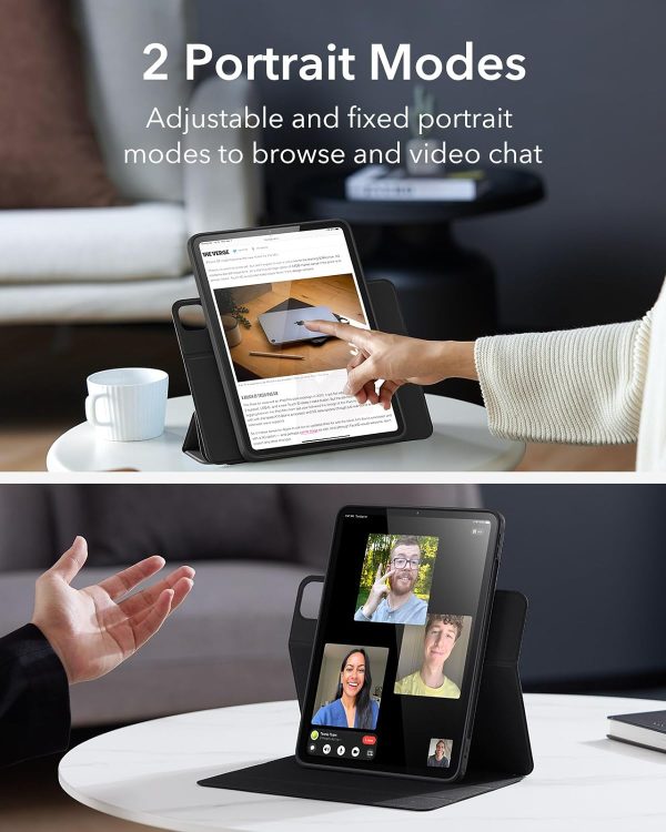 iPad Pro 11 2024 Rebound Hybrid Case 360 by ESR - Black - Image 5