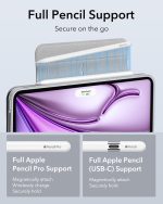 iPad Air 13 M2  / M3 ESR Rebound Hybrid Case 360 - Grey - Image 3