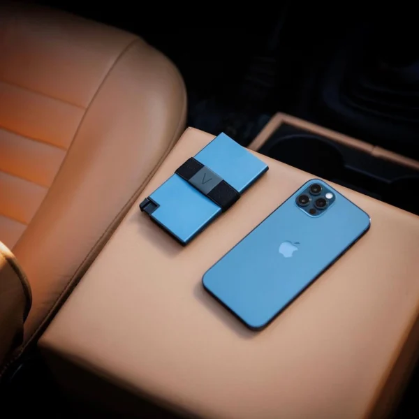 Villantto Aluminum Smart Wallet - Pacific Blue - Image 7