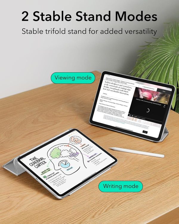 81jZLjmw44L._AC_SL1500_ iPad Pro 11 2024 Rebound Magnetic Case By ESR - Grey - Image 3
