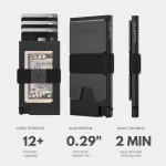 Villantto Aluminum Smart Wallet - Classic Black - Image 8